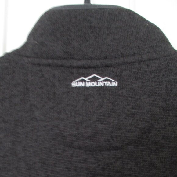 Sun Mountain Mens L/S "Half Moon Bay Golf Links" Black 1/2 Zip Sweater NWOT - L - Picture 4 of 4